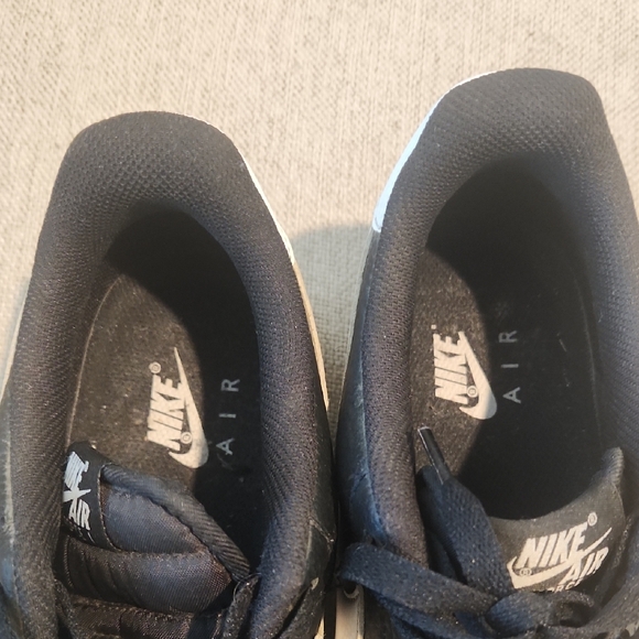 Mens Nike Black and White Air Force 1s main image 6